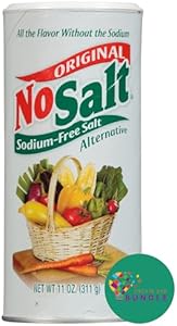 Original NoSalt 11 OZ - Premium Sodium-Free Salt Substitute, Perfect for Low Sodium Diets, Delivers Real Salt Taste, Ideal for Heart Health (Pack of 1) + Create Sticker Create and Bundle