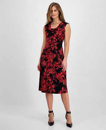 Женское Платье Connected Petite Printed Drape-Neck Sleeveless Connected