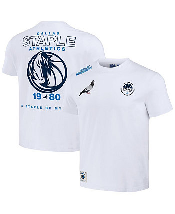 Мужская футболка NBA x White с эффектом потертости Dallas Mavericks Home Team Staple