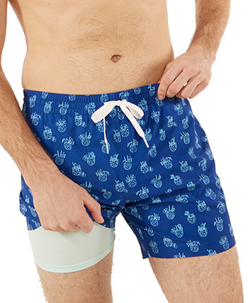Men's The Coladas Quick-Dry 5-1/2" Swim Trunks with Boxer-Brief Liner CHUBBIES