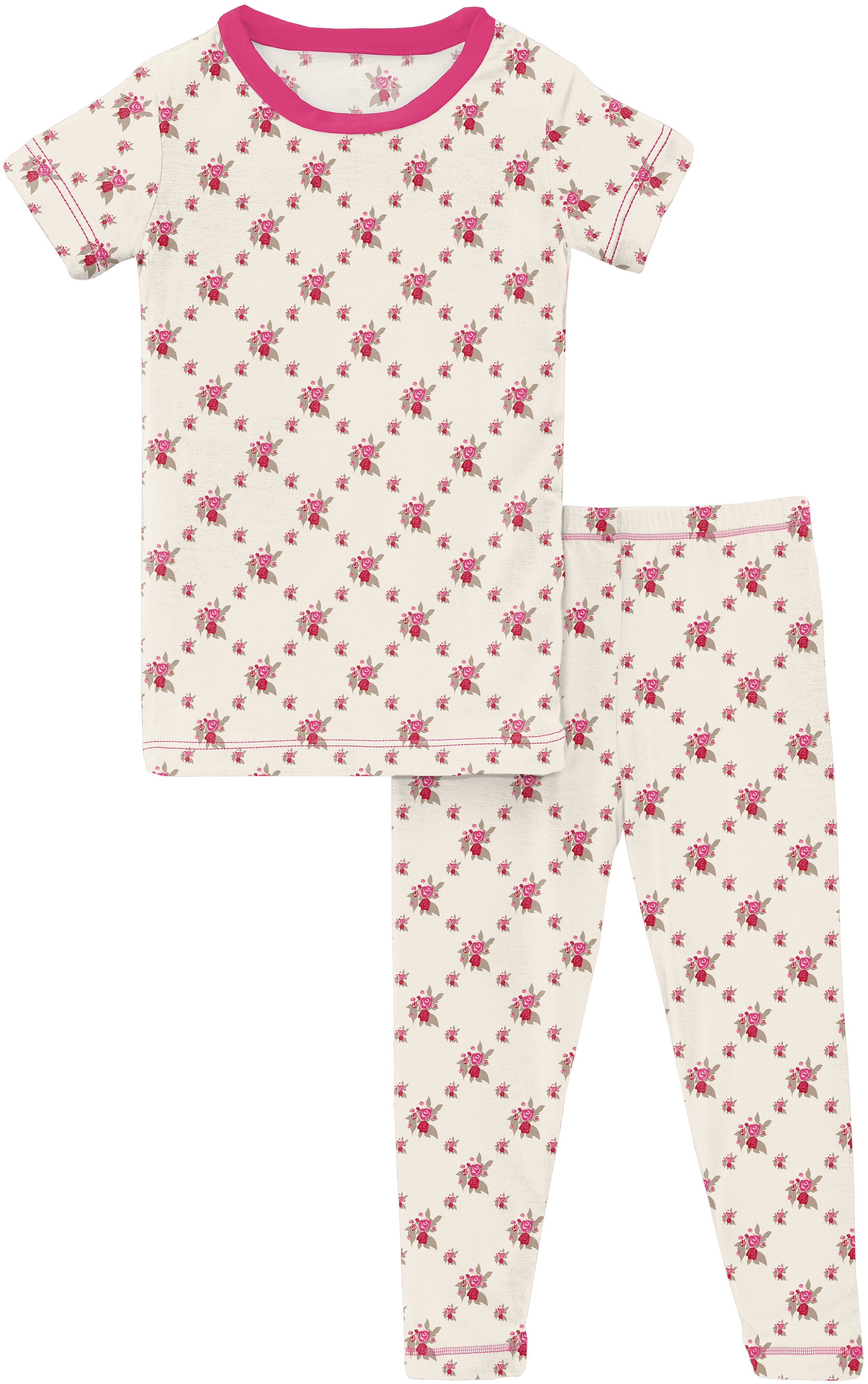 Пижамный комплект с короткими рукавами (для больших детей) KicKee Pants