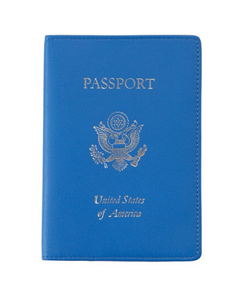 Мужской футляр для паспорта RFID с тиснением фольгой ROYCE New York