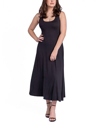 Женское свободное длинное платье-туника без рукавов трапециевидной формы 24Seven Comfort