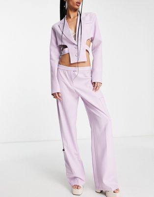 Kyo baggy fit cargo pants in lilac - part of a set KYO