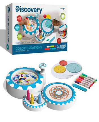 Color Creations Создатель Dip and Spin Art Maker Discovery Kids