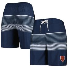 Men's G-III Sports by Carl Banks Navy Chicago Bears Coastline Volley Swim Shorts In The Style