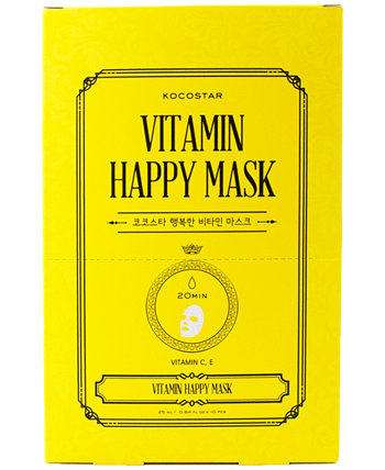 Витаминная маска Happy, 10 шт. В упаковке KOCOSTAR