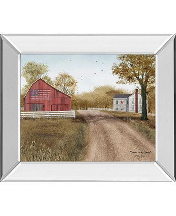 Картина Билли Джейкобса «Лето в деревне» с принтом в зеркальной раме - 22 "x 26" Classy Art