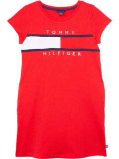 Платье-футболка с круглым флагом (Big Kids) Tommy Hilfiger Kids