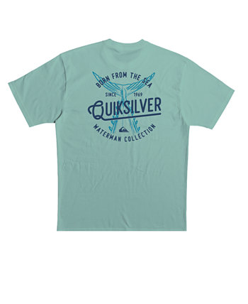 Мужская футболка Quiksilver с короткими рукавами и хвостом Quiksilver Waterman