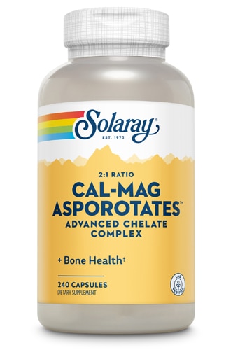 Solaray Cal-Mag Asporotates — 240 капсул Solaray