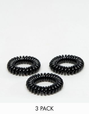 invisibobble 3-pack Power Strong Hair Ties - Black Invisibobble