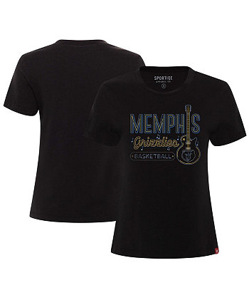 Женская черная футболка Memphis Grizzlies Beale Street Hometown Arcadia Sportiqe
