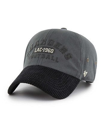 Men's Charcoal Los Angeles Chargers Ridgeway Clean Up Adjustable Hat '47 Brand