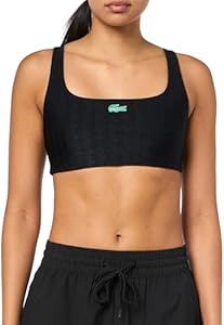 Lacoste x Bandier Women's Monogram Print Sports Bra Lacoste