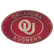 Овальный настенный знак Оклахома Сунерс Наследие Fan Creations