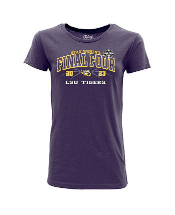 Женская фиолетовая футболка LSU Tigers 2023 NCAA Women's Basketball Tournament March Madness Final Four Blue 84