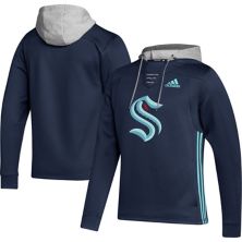 Мужская толстовка с капюшоном adidas Deep Sea Blue Seattle Kraken Skate Lace AEROREADY Team Adidas