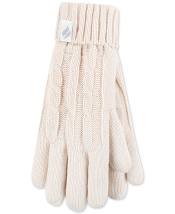 Женские однотонные перчатки Amelia с косой вязкой Heat Holders