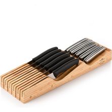 Edge Protecting Knife Organizer Block Holds Up To 11 Knives Zulay