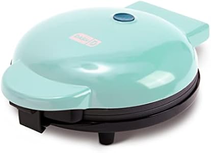 DASH Express 8” Waffle Maker for Waffles, Paninis, Hash Browns + other Breakfast, Lunch, or Snacks, with Easy to Clean, Non-Stick Cooking Surfaces - Aqua Dash