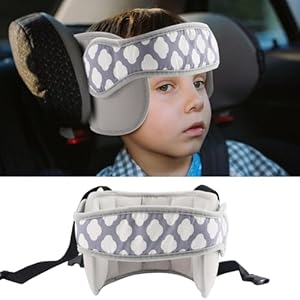 vocheer Baby Car Seat Head Support Band, Adjustable Carseat Sleep Nap Aid Holder Belt Head Protection Strap for Kids 1-5 Years Old Black Vocheer