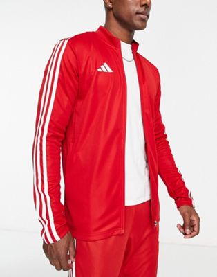 Мужская куртка для футбола adidas Tiro 23 в красно-белом цвете Adidas