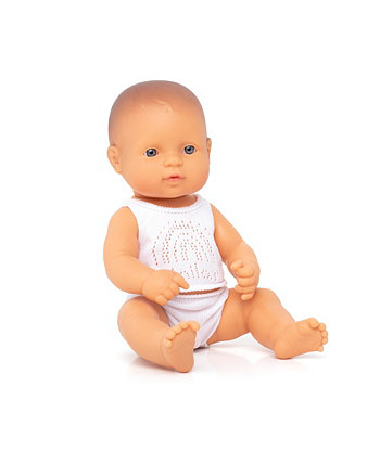 Baby Boy 12.62" Caucasian Doll Miniland
