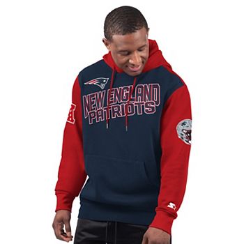 Мужская Футболка Starter Navy New England Patriots Extreme Pullover Hoodie Starter