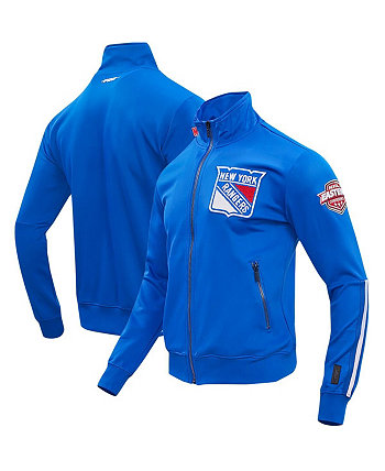 Мужская синяя спортивная куртка из синели с молнией во всю длину New York Rangers Classic Pro Standard