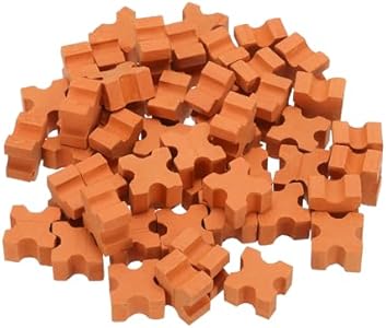 MECCANIXITY Miniature Bricks Clay Mini Wall Brick Model Brick Building Set for Model Building Dolls Pet Houses Garden Red Pack of 50 Scale 1/12 16x16x9mm/0.75x0.75x0.35" Meccanixity