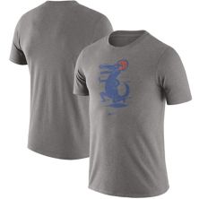 Мужская футболка из трех смесовых материалов с серым логотипом Nike серая вереск Florida Gators Old-School Nitro USA