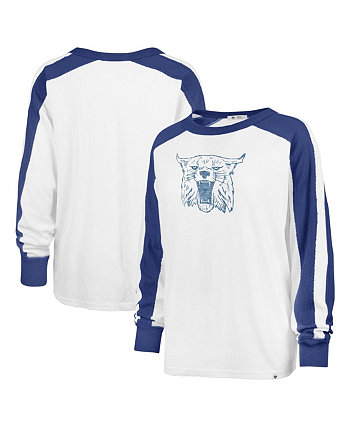 Женская белая рваная футболка с длинным рукавом Kentucky Wildcats Premier Caribou '47 Brand