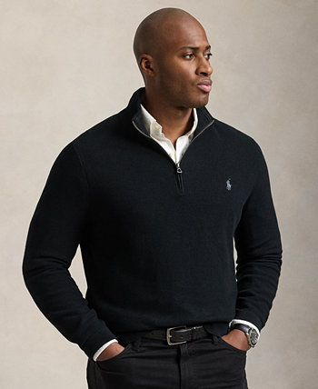 Мужской Свитер Polo Ralph Lauren Mesh-Knit Cotton Quarter-Zip Polo Ralph Lauren