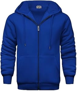 Мужская Флисовая кофта V VALANCH Zip Up Winter Sherpa Lined Sweatshirt Heavyweight Thick Warm Fleece Jacket V VALANCH