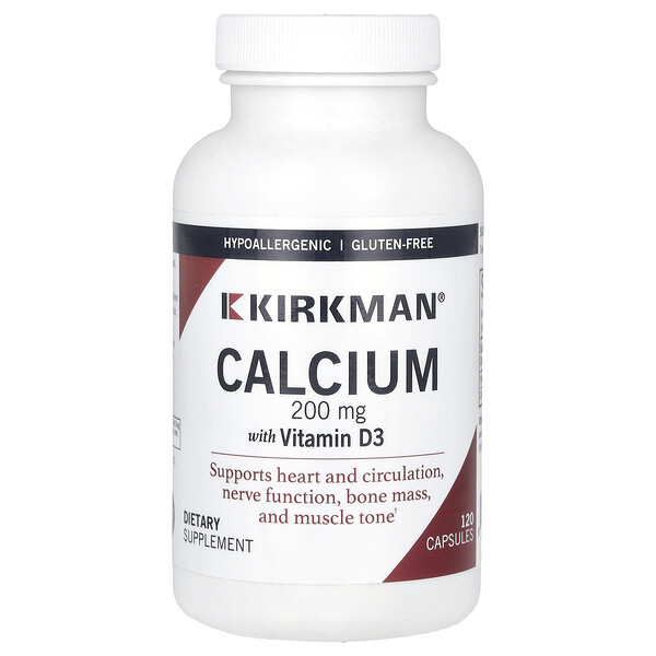 Кальций - 200 мг - 120 капсул - Kirkman Labs Kirkman Labs