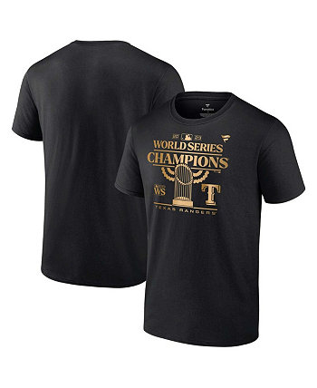 Мужская черная футболка с логотипом Fanatics Texas Rangers World Series Champions 2023 Big and Tall Parade Profile