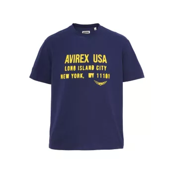 Хлопковая футболка «Авиатор» Avirex