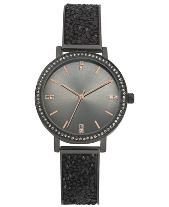 Женские черные часы-браслет Druzy Stone, 36 мм, созданные для Macy's I.N.C. International Concepts