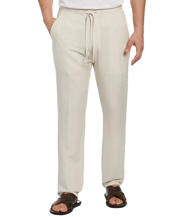 Мужские большие и высокие брюки из льняной смеси с завязками Cubavera