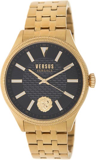 Часы Versace с браслетом из нержавеющей стали, 45 мм Versus Versace