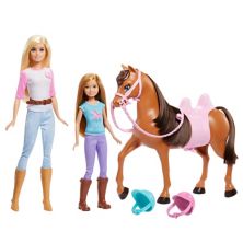 Куклы Barbie® для верховой езды и набор для игры с лошадьми Barbie