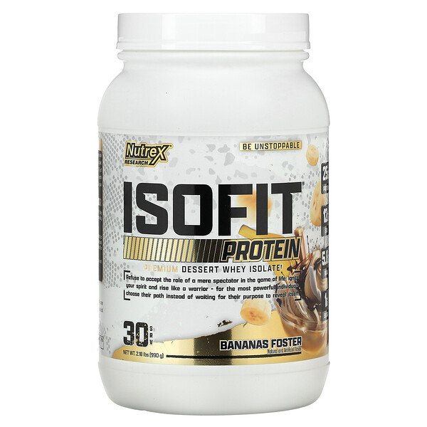 IsoFit Protein, Bananas Foster, 2,18 фунта (990 г) Nutrex Research