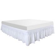 Ruffled Polyester Brushed Soft Platform 16" Drop Bed Skirts Twin 39" X 75" PiccoCasa