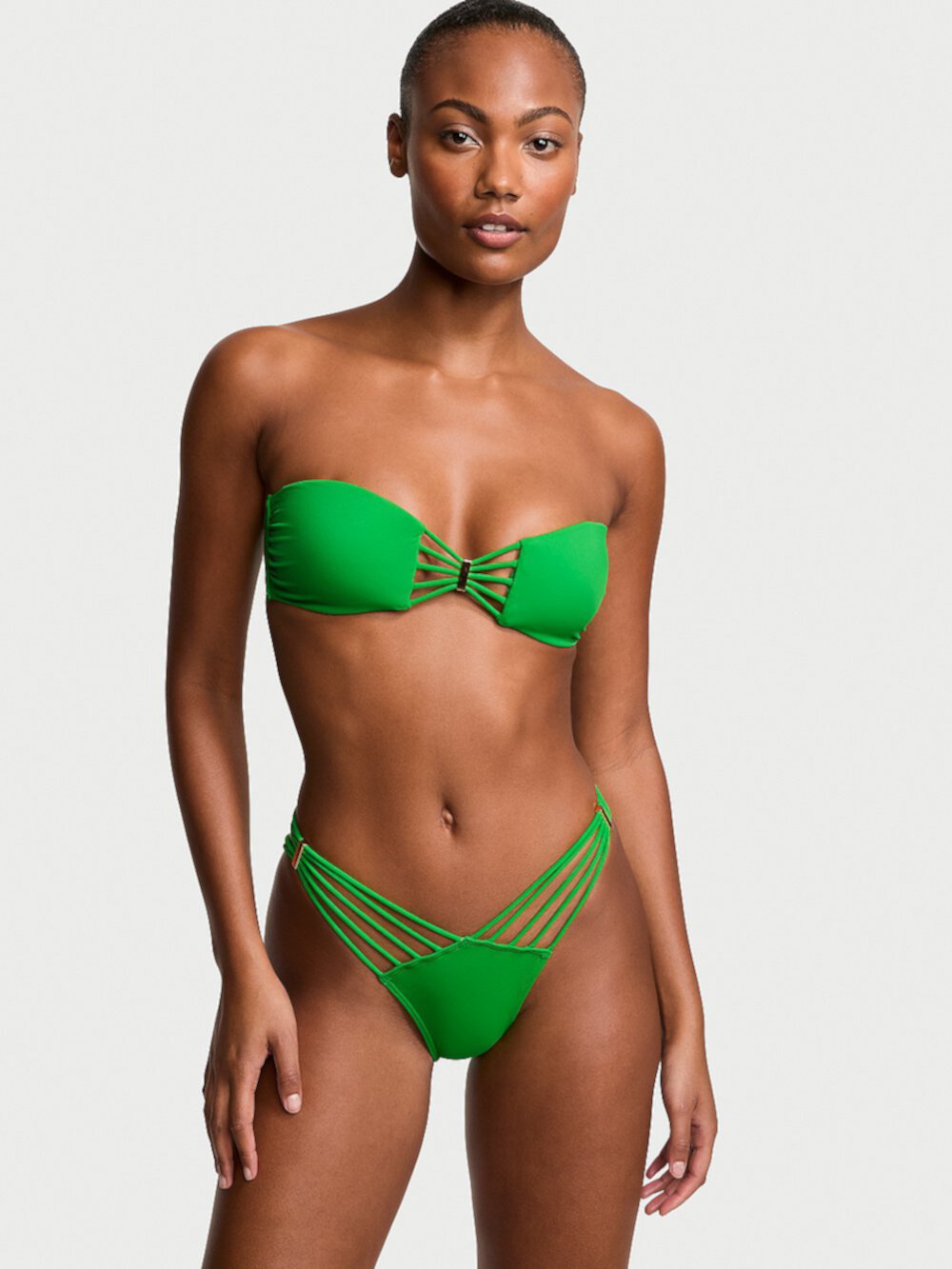 New Style! VS Archives Swim Strappy Bandeau Bikini Top Victoria's Secret Swim