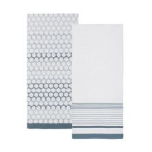 The Big One® Blue & White Textured 2-Pack Hand Towels The Big One