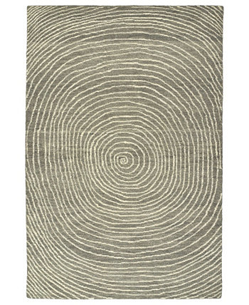 Textura TXT01-75 Серый коврик размером 2 x 3 фута Kaleen