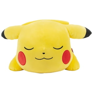 Pokemon 18” Plush Sleeping Pikachu - Cuddly- Must Have for Pokémon Fans- Plush for Traveling, Car Rides Pokemon