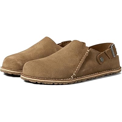 Birkenstock Lutry 365 - Замшевые сабо с регулируемым ремешком и пробковой стелькой Birkenstock