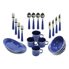 Набор посуды для кемпинга Stansport Enamel (24 предмета) Stansport